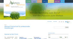 Desktop Screenshot of apamed.ch
